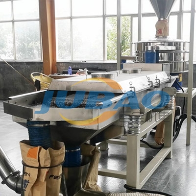 宁夏某客户旋振筛和直线筛分机客户现场实拍